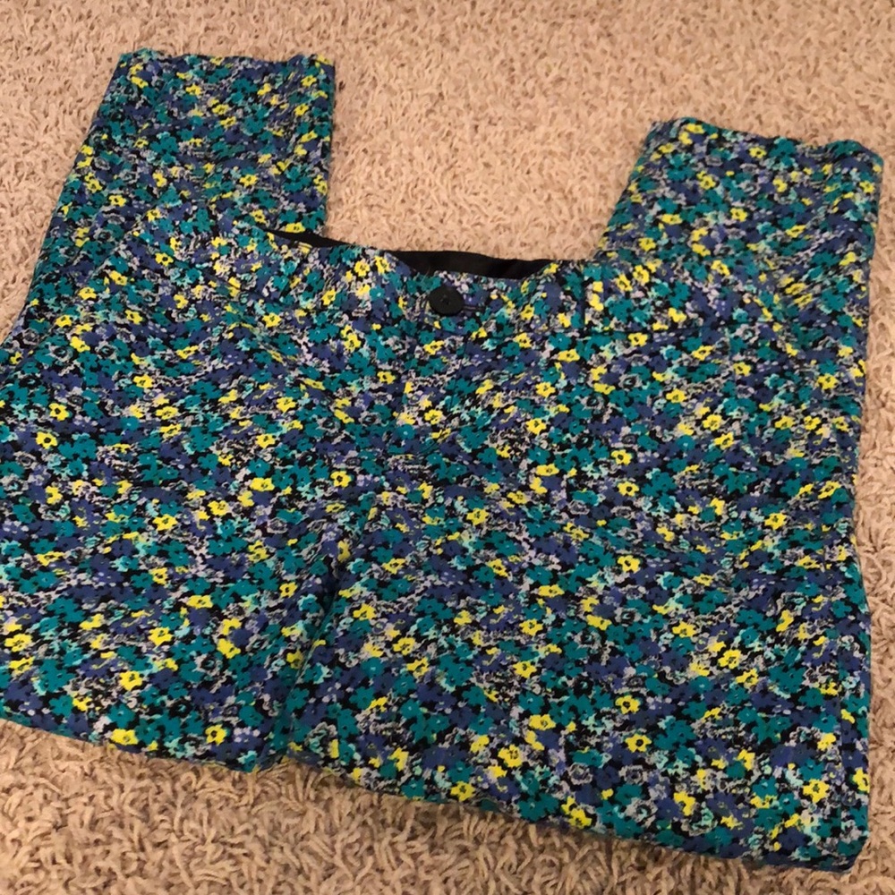 Banana Republic Floral Work Pants